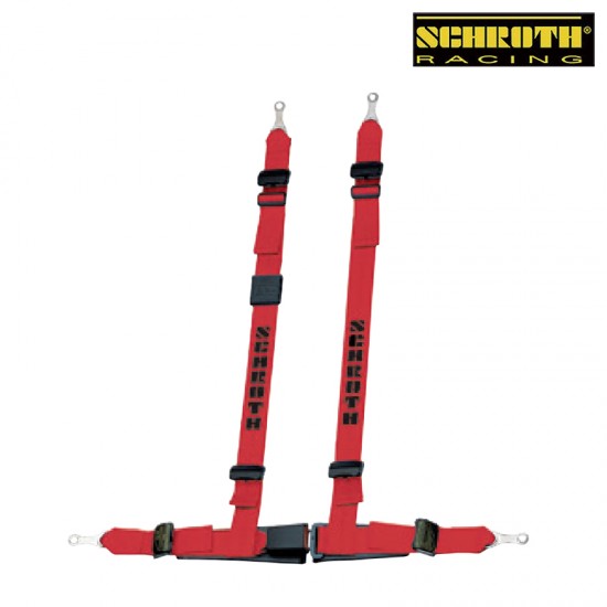 SCHROTH Rally Cross asm left Red 4點式安全帶