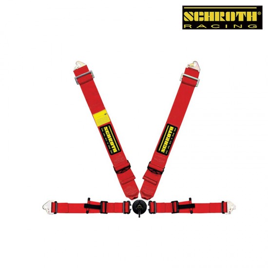 SCHROTH ProfI II ASM(With Flexi Belt) with Flexi Belt Lap belt red 4點式安全帶