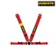 SCHROTH ProfI II ASM(With Flexi Belt) with Flexi Belt Lap belt red 4點式安全帶