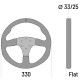 SPARCO R330 SUEDE STEERING WHEEL 麂皮方向盤 