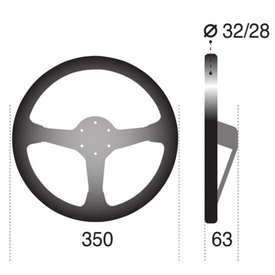 SPARCO R345 LEATHER STEERING WHEEL 皮革方向盤